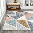 thumbnail image 3 of JONATHAN Y SANTA THERESA 8 x 10 Area Rug, Aileen Scandi Colorblock Carved - Multi, SNT107A-8, 3 of 10