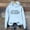 Light Blue, variant on SIYUDAN Hoodies Sweatshirt for Women Long Sleeve Pullovers for Women Cute Hoodies Grey Crewneck Womens Fall Clothes Women Fashion