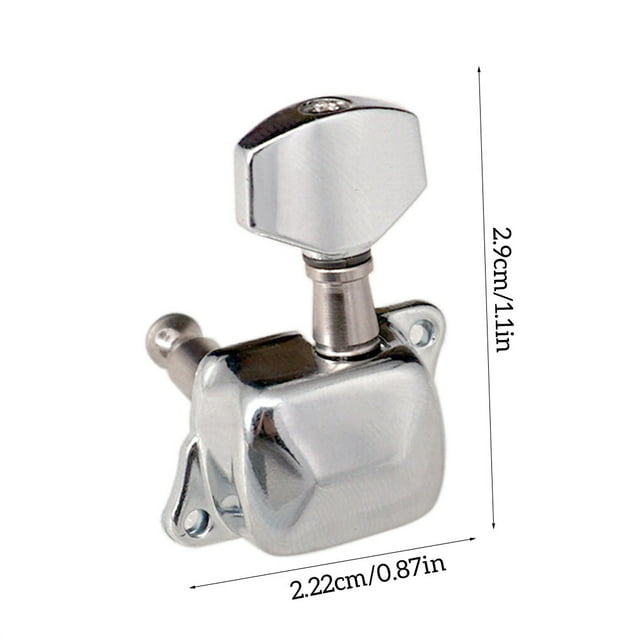 Langgg 6 Pieces Guitar Half Sealed Machine Head Tuning Pegs Guitars Tuner Knobs Stringed Instrument Repair Replacing Parts Accessory 6 Right