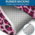 thumbnail image 4 of Pink and Gray Of Leopard Print Bathroom Rugs Sets 3 Piece,Toilet Cover Set,Absorbent Non Slip Bathroom Mats Sets with U-Shaped Contour Rug Toilet Rug Set, 4 of 5