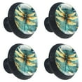 thumbnail image 2 of 4 Pcs Dragonfly Knobs for Kitchen Cabinet Cupboard Dresser Bookcase Drawer Pulls Handles Round Home Decor, 2 of 8