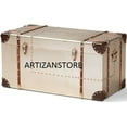 thumbnail image 2 of Aviator Furniture Metal Fitting Silver Trunk Coffee Table, 2 of 3