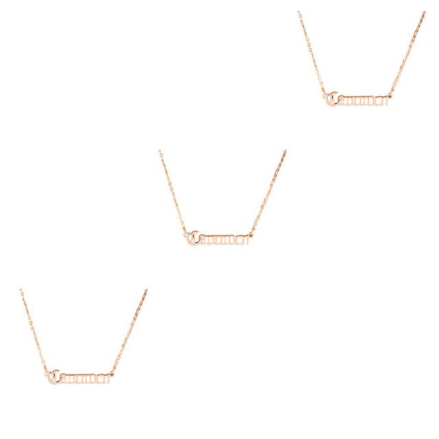 Collar Elegante Sonducket Doce Signos del Zodiaco Capricornio Oro Rosa con Tarjeta de Exhibición