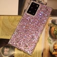 thumbnail image 4 of Galaxy Note 20 5G Glitter Case, Sparkle Bling Shiny Diamond Slim Soft Reflective Clear TPU Rubber Bumper Girl Women Protective Case for Samsung Galaxy Note 20 6.7 inch 2020 (Pink), 4 of 8