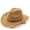 Khaki, variant on ManxiVoo Hand Knitted Breathable Hollow Wide Brim Sun Hat for Women Men Outdoor Summer Parties and Travel