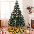 thumbnail image 7 of Rateoe Sunflowers Print Christmas Tree Skirt 36" for Xmas Holiday New Year Party Circle Tree Mat Ornaments Decoration, 7 of 7