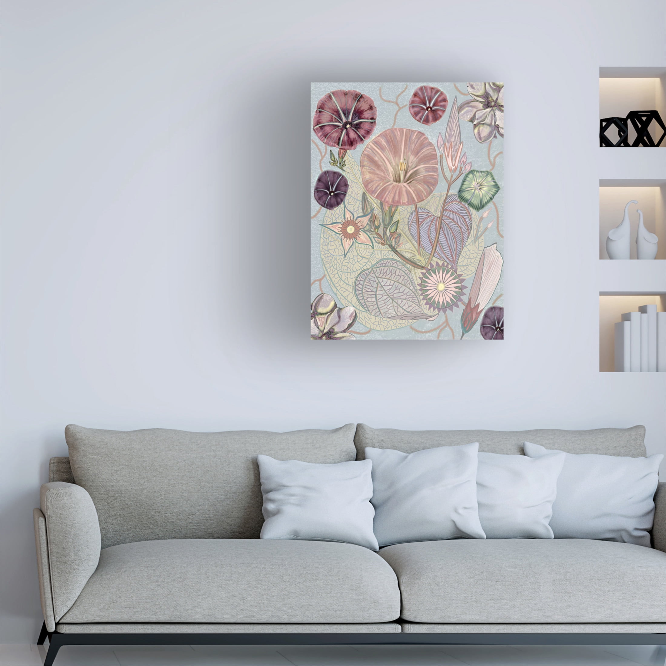 Trademark Fine Art giovanna nicolo Vintage Wildflowers Canvas Wall Art