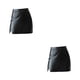 thumbnail image 3 of Sonducket Minifalda Irregular ajustada de cuero de invierno para mujer, ropa de fiesta, vestido corto ajustado de cintura alta, vestido Type3 NO3, 3 of 6