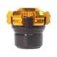thumbnail image 3 of Par Punta Cabezal Slider Aluminio Amarillo Moto Decorativos, 3 of 7