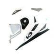 thumbnail image 5 of Martian Motorcycle Bluetooth Helmet Full Face Dual Visor Bluetooth Headset: HM-BH2 Glossy White, 5 of 9