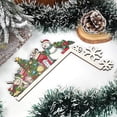 thumbnail image 4 of Decoración del marco de la puerta de Navidad Decoración del ornamento de madera de Papá Noel, 4 of 4