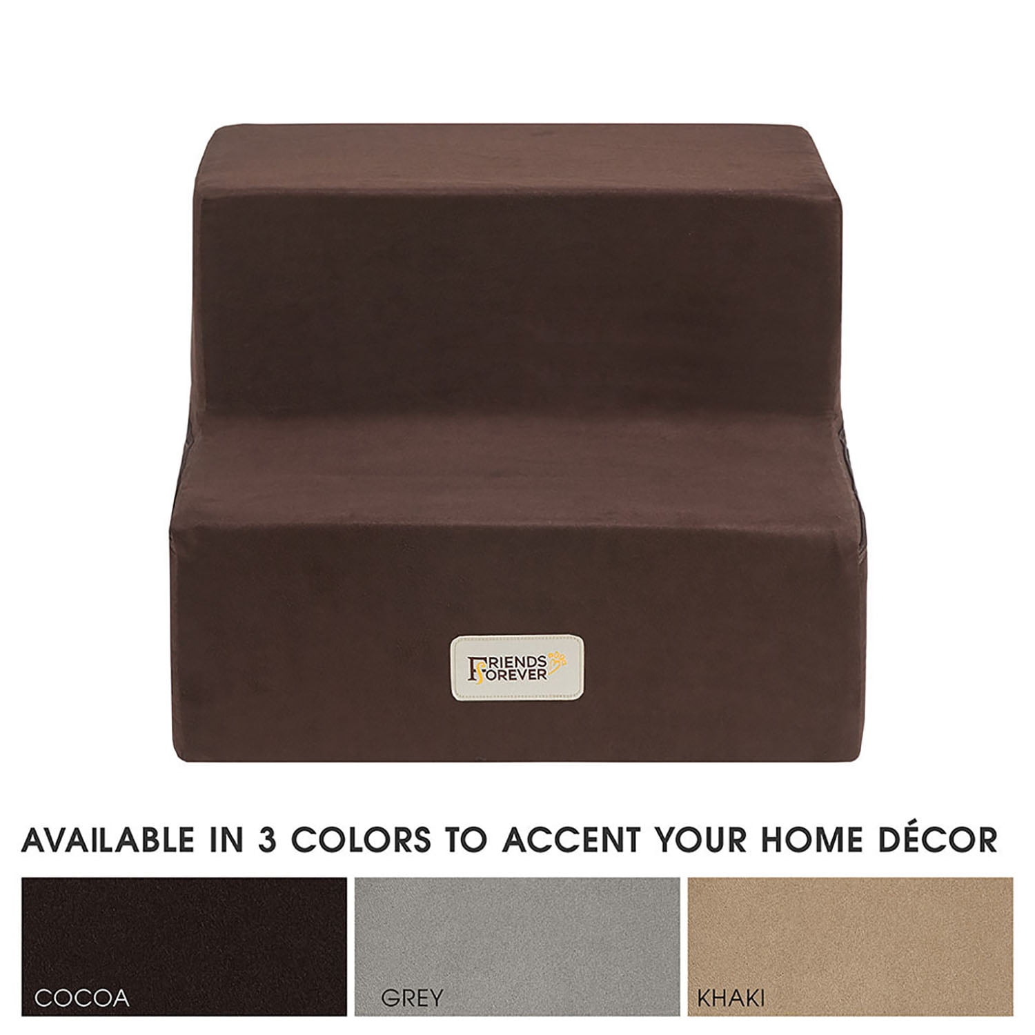 Pefilos 12" Pet Stairs for Small Pet, 2-Step Stairs for Beds and Couch, Non-Slip Balanced Indoor Step, Brown Pefilos 12" Pet Stairs for Small Pet, 2-Step Stairs for Beds and Couch, Non-Slip Balanced Indoor Step, Brown