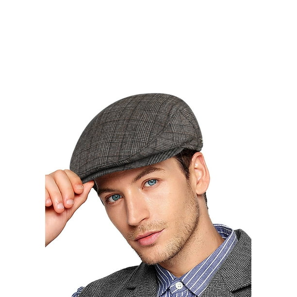Gorra tipo boina para hombre, gorra plana, gorra con visera, boina