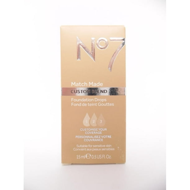 No7 Match Made Custom Blend Foundation Drops Warm Beige 0.5 fl. oz.