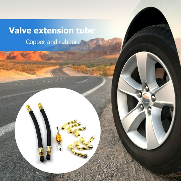 Adaptateur d'extension de Valve de pneu gonflable en laiton, Angle