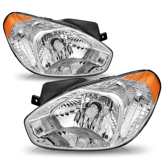 For 2007-2011 Hyundai Accent Halogen Headlights Assembly Left & Right Side 07-11