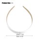 thumbnail image 2 of Diadema de gamuza Unique Bargains Banda para el cabello para mujer Antideslizante Blanco 1 pulgada de ancho, 2 of 7