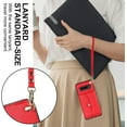 thumbnail image 5 of REQO Phone Case for Samsung Galaxy S10 Plus Wallet Cover with RFID Blocking Credit Card Holder Wrist Crossbody Strap Lanyard Stand Cell Accessories S10+ S10plus 10S Edge S 10 10plus Women Men Red, 5 of 6