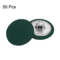thumbnail image 3 of Uxcell 50pcs 32L Fabric Cloth Covered Button 20mm Metal Shank Round Sewing Buttons for Suits Dress Blouses, Army Green, 3 of 5
