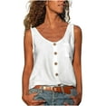 thumbnail image 2 of Womens Cropped Sweater Vest V Neck Button Down Y2k Crop Knit Summer Trendy Sleeveless Chunky Tank Tops, 2 of 6
