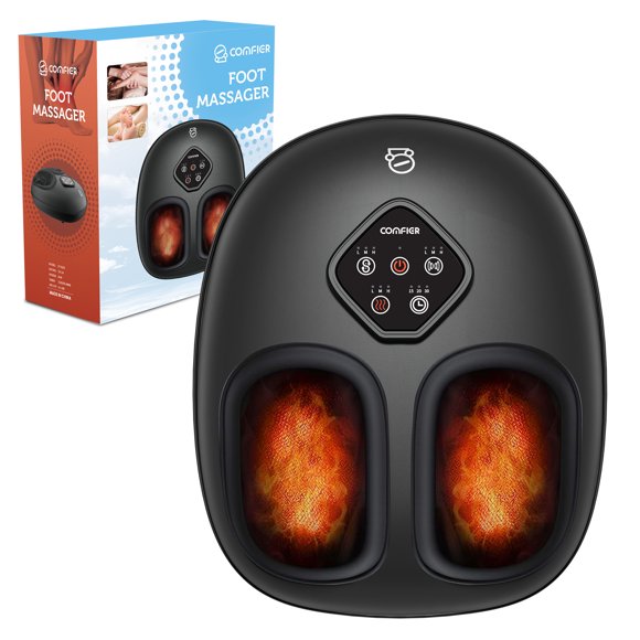 COMFIER Shiatsu Foot Massager with Heat, Feet Massage Machine for Neuropathy, Plantar Fasciitis, Size 14