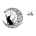 thumbnail image 5 of CoudarTitie Mystical Black Cat Moon Wall Art Sculpture and Elegant Reindeer Deer Figurines Ornaments for Living Room Office Cat Lover Home Decor, 5 of 8