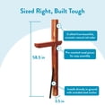 thumbnail image 5 of Architectural Mailboxes Cedar Deluxe No Dig, Drive-In Wooden Mailbox Post in Aromatic Cedar, 5 of 12