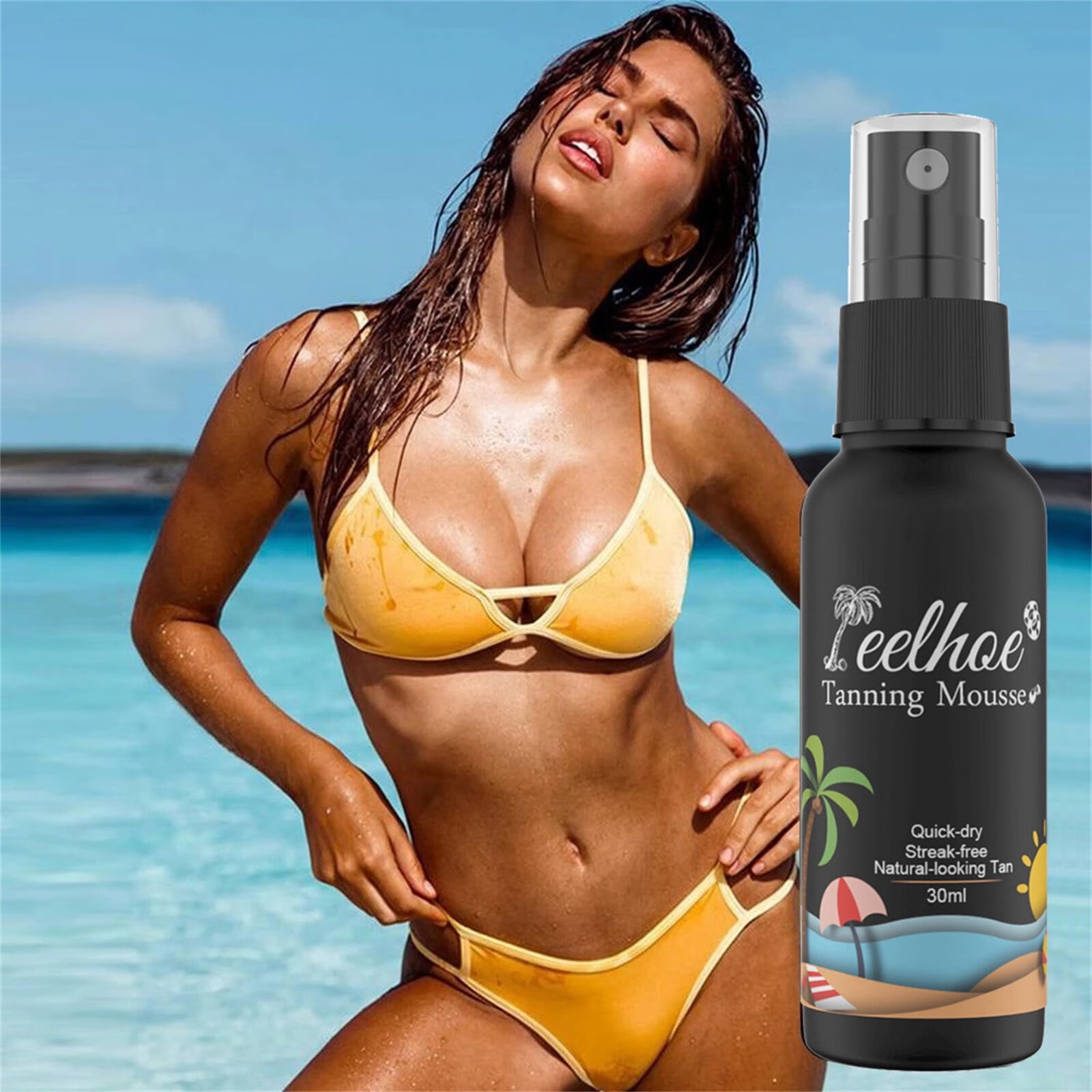 〖Roliyen〗Pro Beauty Tools Personal Skin Care Self Tanning Concentrated Tanning Drops For All Drops Skin Self 30Ml Suitable Personal Skin Care