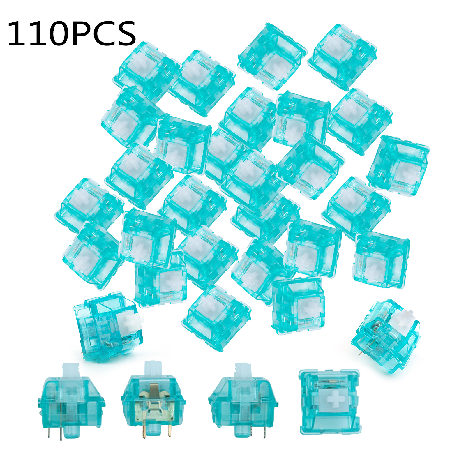 OOKWE Keyboard Switches Linear Switch 3Pins with Factory Lube Smooth Performance Linear Switch