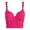 Hot Pink, variant on Women Full Coverage Bra Front Closure Racerback Underwire Bra Full Coverage Unlined Plus Size Support XL Black