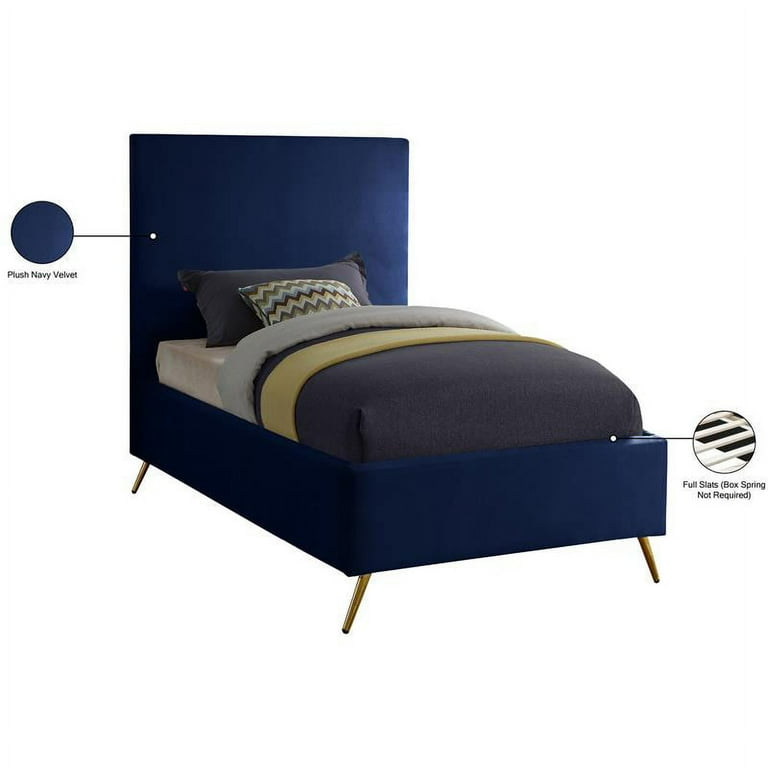 Meridian Furniture Jasmine Velvet Queen Bed Meridian Furniture Jasmine Velvet Queen Bed