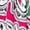 Pink, variant on Women'S V Neck Patchwork Dress Bohemian Print Mini Skirt Summer Casual Beach Chic Pink XL