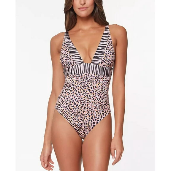 Sanctuary LOTUS PINK Pretty Exotic One-Piece Swimsuit, US X-Large