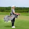 thumbnail image 5 of Zero Friction Stand Bag (6-way top, Gray, Bonus Towel and Glove) Golf NEW, 5 of 7