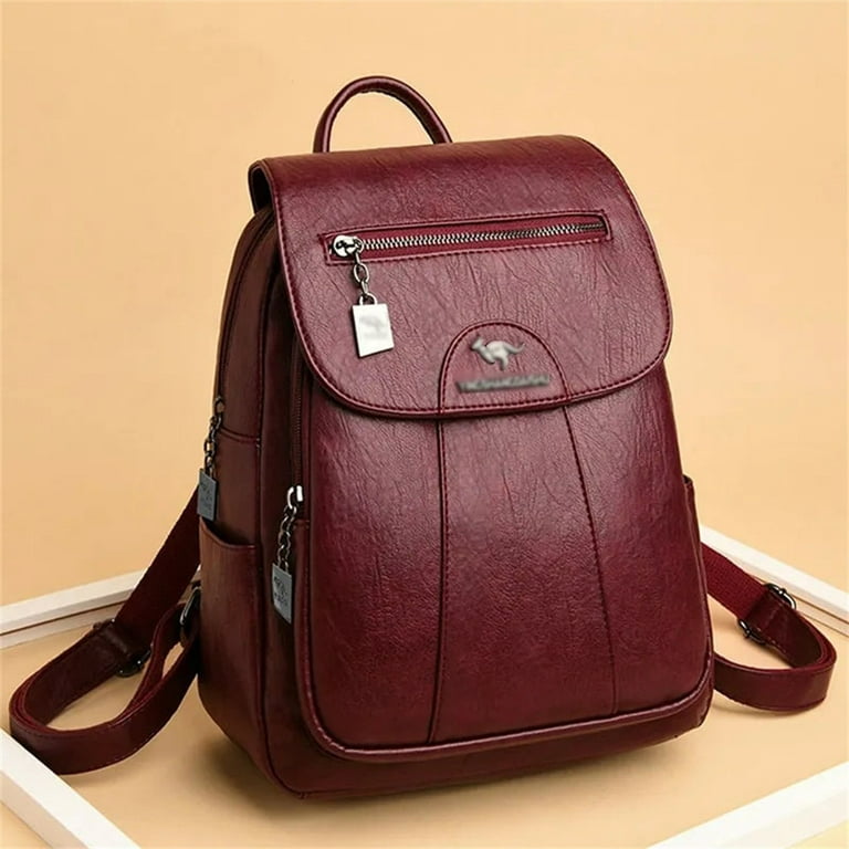 Women Leather Backpack Shoulder Bag Rucksack Schoolbag Satchels Travel  Handbags