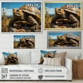 thumbnail image 4 of Designart "Symbolic Expressions" Animals Turtle Floater Framed Wall Decor, 4 of 5