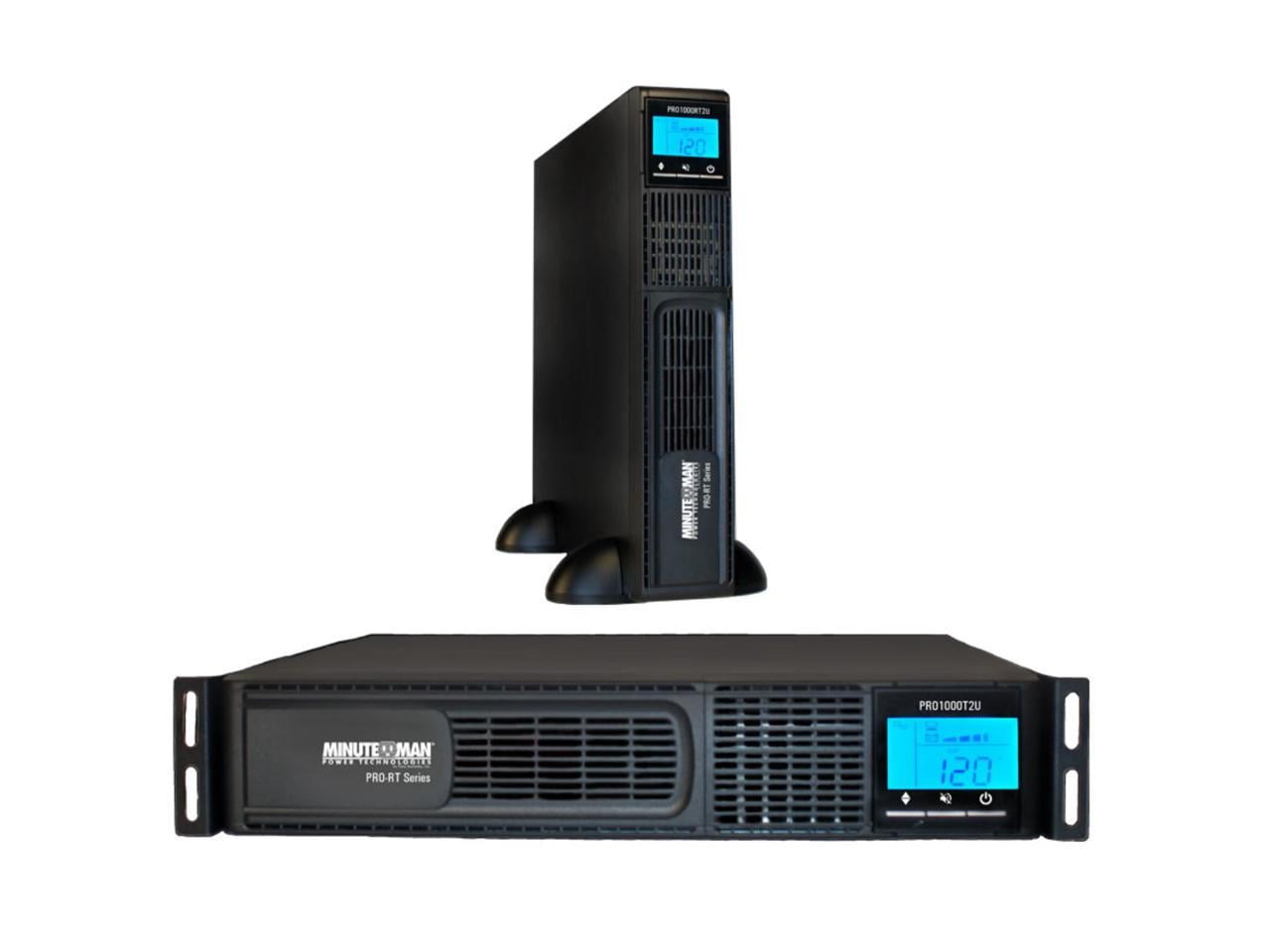 Minuteman PRO-RT PRO1500RT2U 1500VA Tower/Rack/Wall Mountable UPS - 1050W