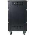 thumbnail image 3 of Sound Town 16U Universal Steel Rack, w/Mesh Doors, Locking Casters, Vented Side Panels for Audio Video, Server and Network Equipment (STRK-M16UWD), 3 of 7
