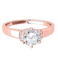 thumbnail image 2 of Aonejewelry 0.70 Ct. Twt Diamond Vintage Inspired Engagement Ring Crafted In 14k Solid Rose Gold, 2 of 4