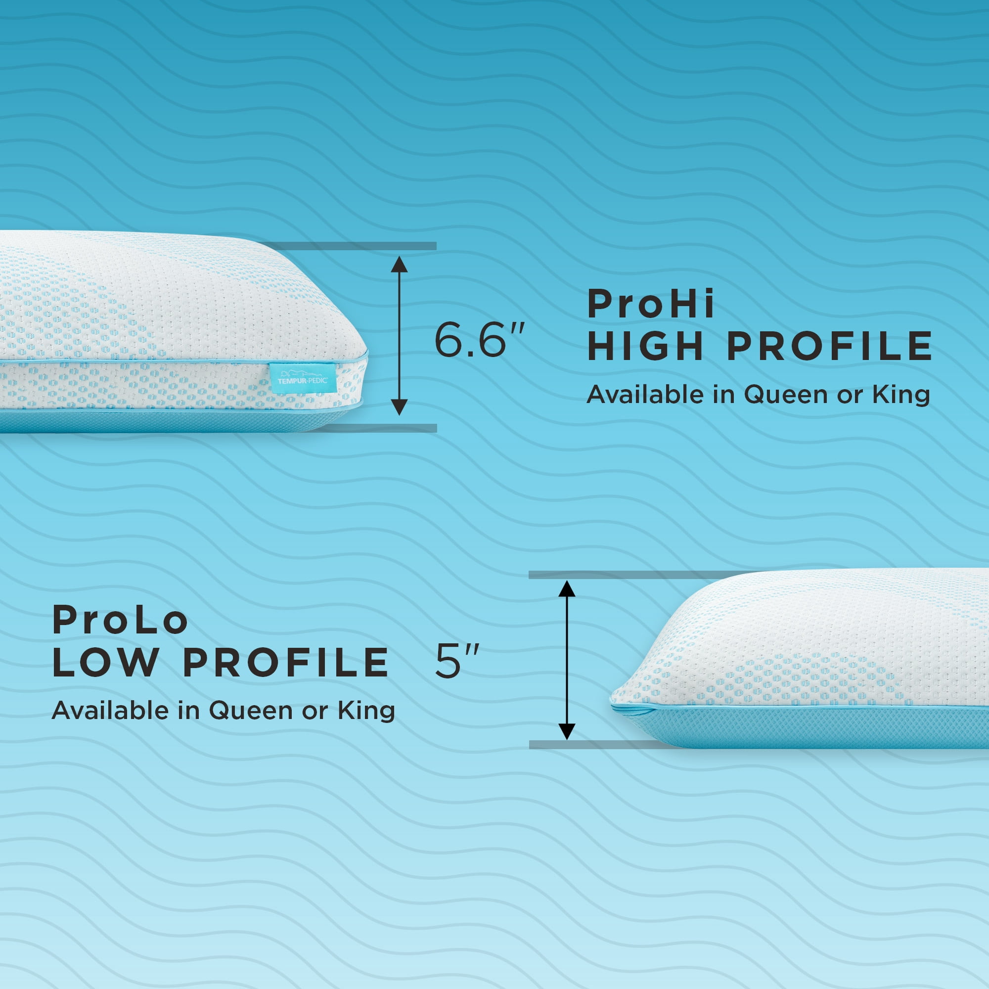 Tempur-Pedic Tempur-Breeze® ProHi Pillow - Queen, Adult
