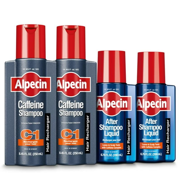 Alpecin Caffeine Shampoo + Scalp Tonic Cleanses and Refreshes The