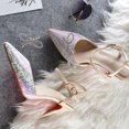 thumbnail image 3 of 1 Pair Crystal Bow Shoe Buckle with Rhinestone Clips for Wedding Prom or Banquet, 3 of 9