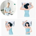 thumbnail image 5 of Z Pillow,  Z 2 in 1 Ergonomic Pillow, Sleep Restora Pillows, Ergonomic Memory Foam Contour Orthopedic Pillows with Breathable Pillowcase for Side, Back & Stomach Sleepers(Gray), 5 of 8