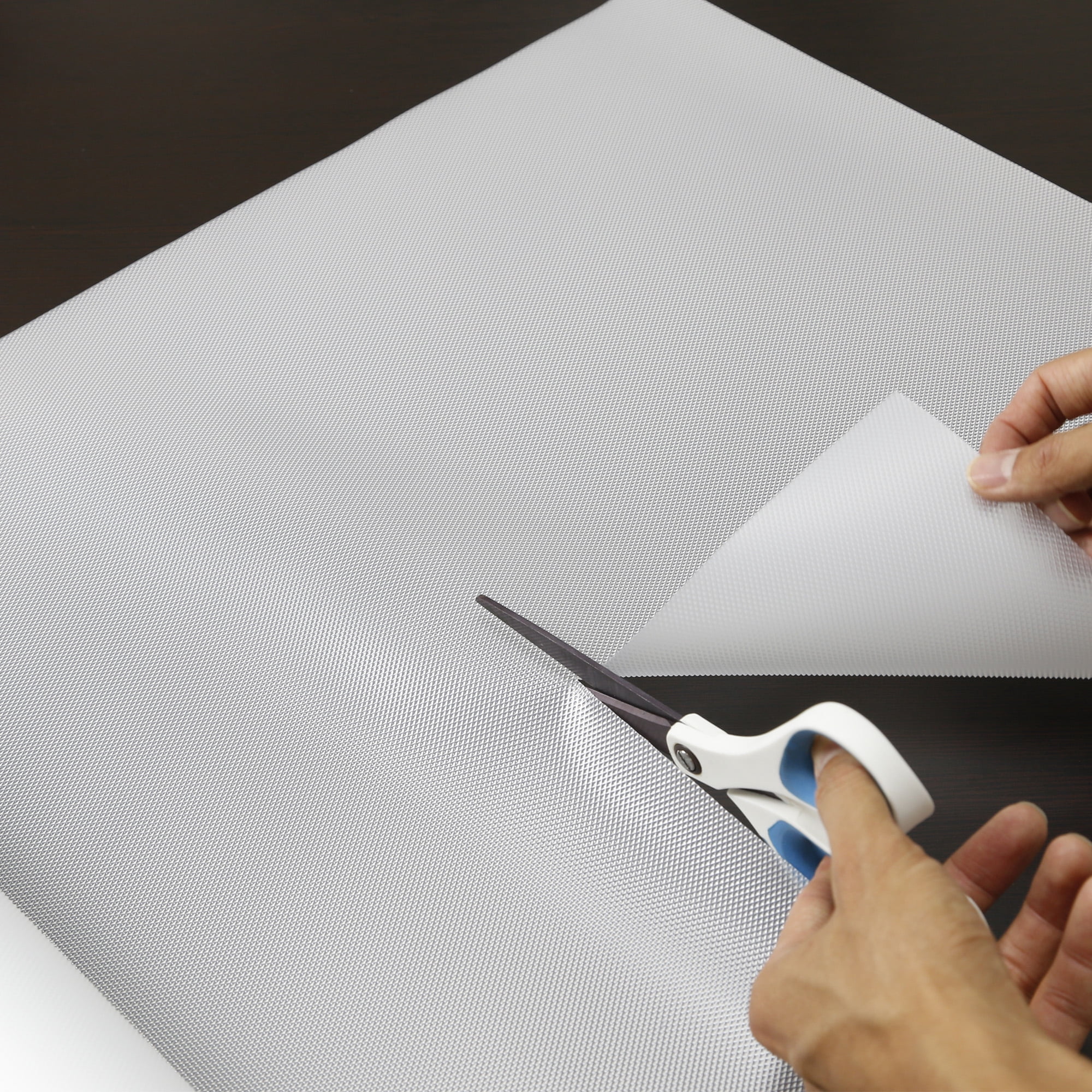 Clevr Premium 18 in. x 15 ft. Non-Adhesive Shelf Liner for Kitchen, Bathroom, Office, Laundry, Clear