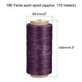 thumbnail image 2 of Uxcell 186 Yards 210D/1mm Leather Sewing Thread Polyester Waxed Cord, Purple, 2 of 5