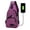 Purple, variant on Gustave Men's Sling Daypack Crossbody Chest Backpackwith USB Charger Port for Travel or Hiking - Black