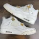 thumbnail image 4 of Ni - ke Air Jordan 4 Retro Metallic Gold Size 12 W / 10.5M AQ9129-170 Women’s Shoes Rare, 4 of 5