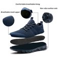 thumbnail image 3 of BUBUDENG Mens Walking Sneakers Athletic Shoes Breathable Knit Casual Shoes 8 Blue Trainers Lightweight, 3 of 8