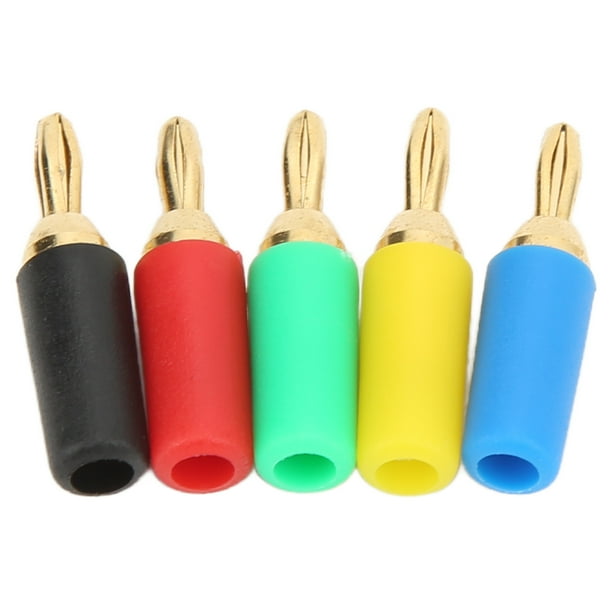 Conector banana, juego de 2 conectores banana de 2,5 mm/0,1 pulg. Conector banana recto Conector banana Innovación moderna