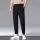 thumbnail image 2 of Pantalones casuales para hombre, de color sólido, sueltos, transpirables, de pierna recta, con cintura elástica, pantalones deportivos finos de verano para hombre, 2 of 5